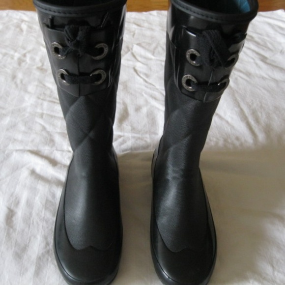 London Fog, Rain boot, blk, sz. 6 - Picture 1 of 5